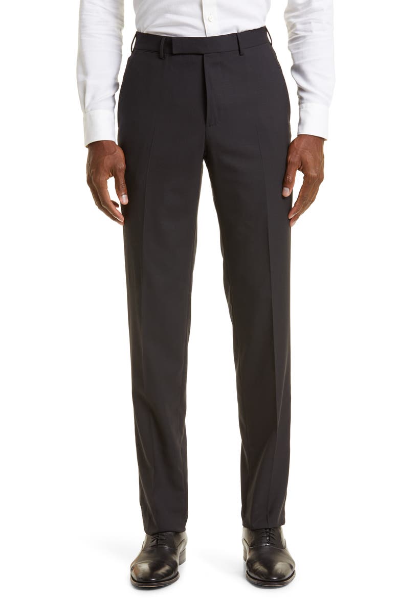 High Performance™ Wool Trousers, Main, color, BLACK