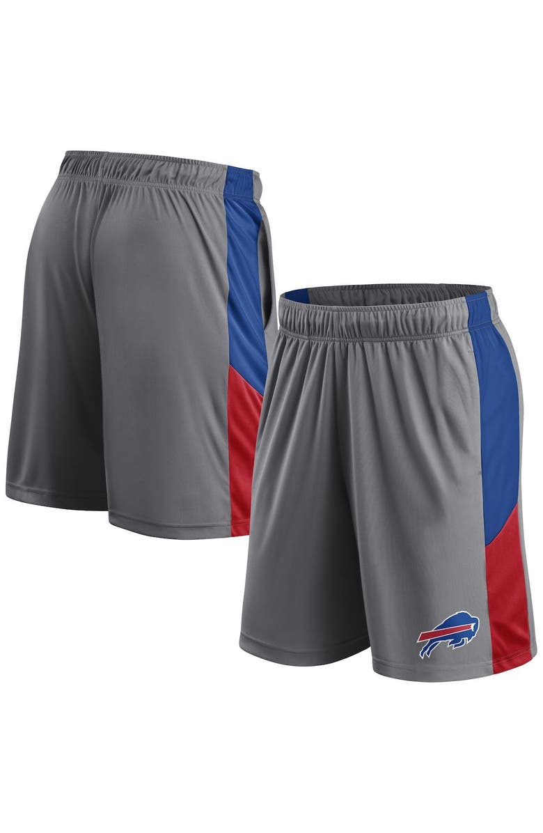 FANATICS Men's Fanatics Branded Gray Buffalo Bills Primary Logo Shorts, Main, color, 