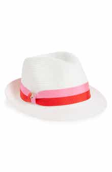 Kate Spade New York trilby bicolor band fedora hat
