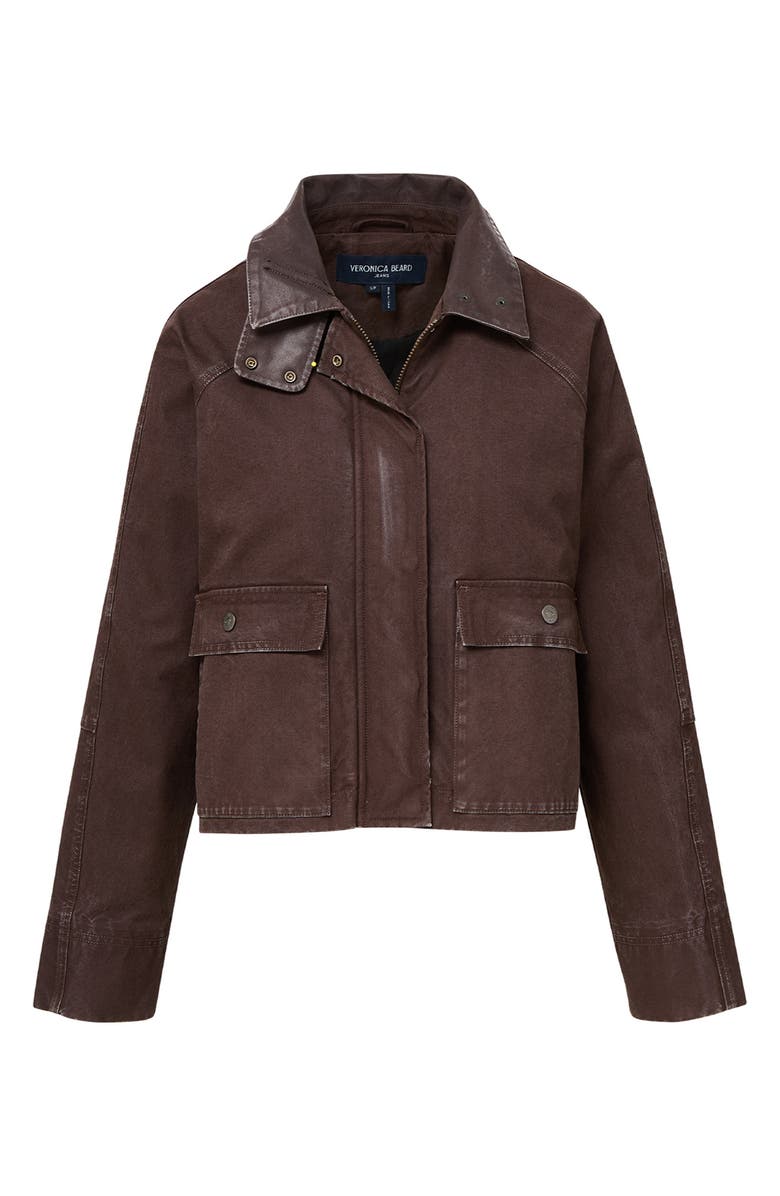 Veronica Beard Arlo Cotton Barn Jacket, Alternate, color, Dark Umber