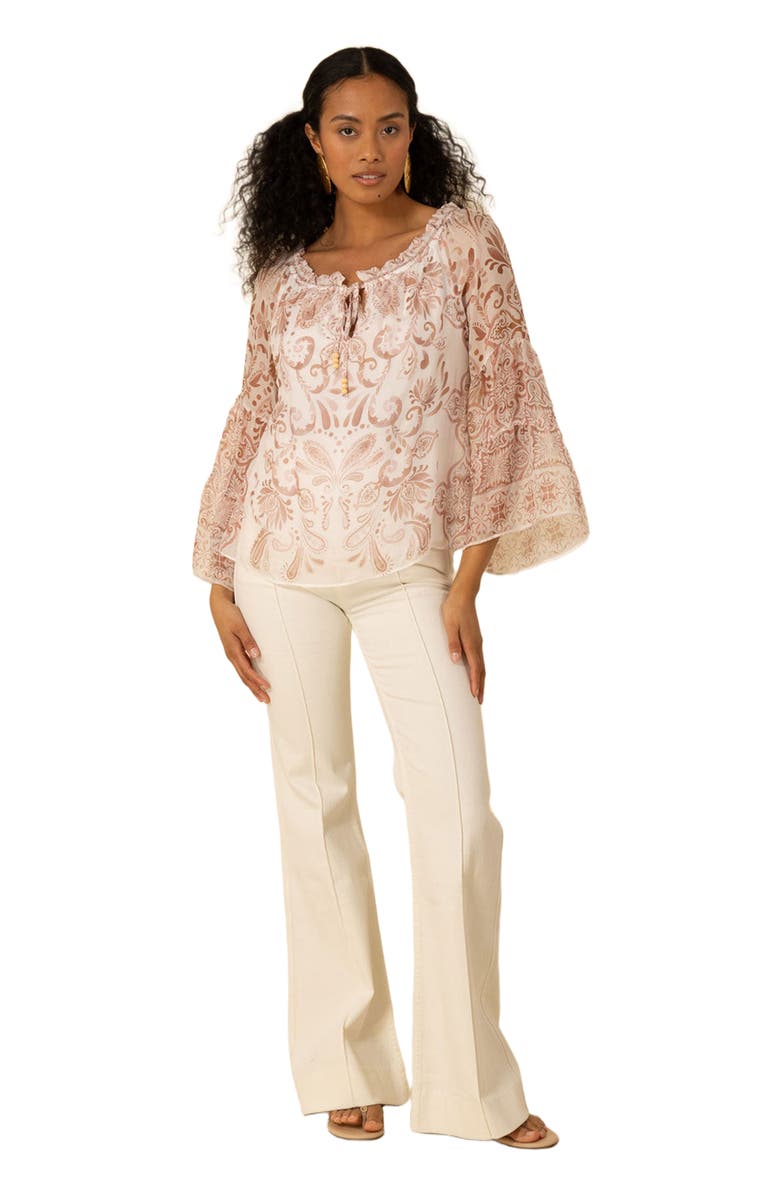 Hale Bob Myra Chiffon Top, Main, color, 