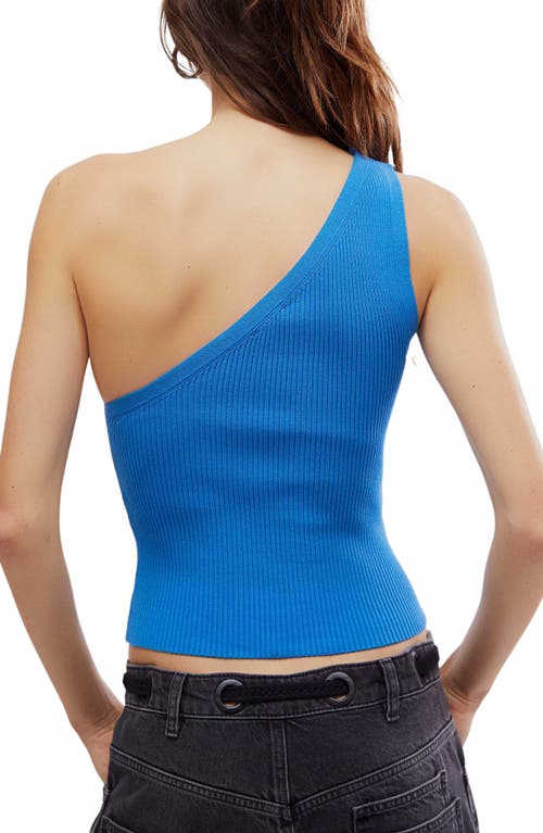 FREE PEOPLE FREE PEOPLE GOOD TASTE ONE-SHOULDER RIB CROP TOP