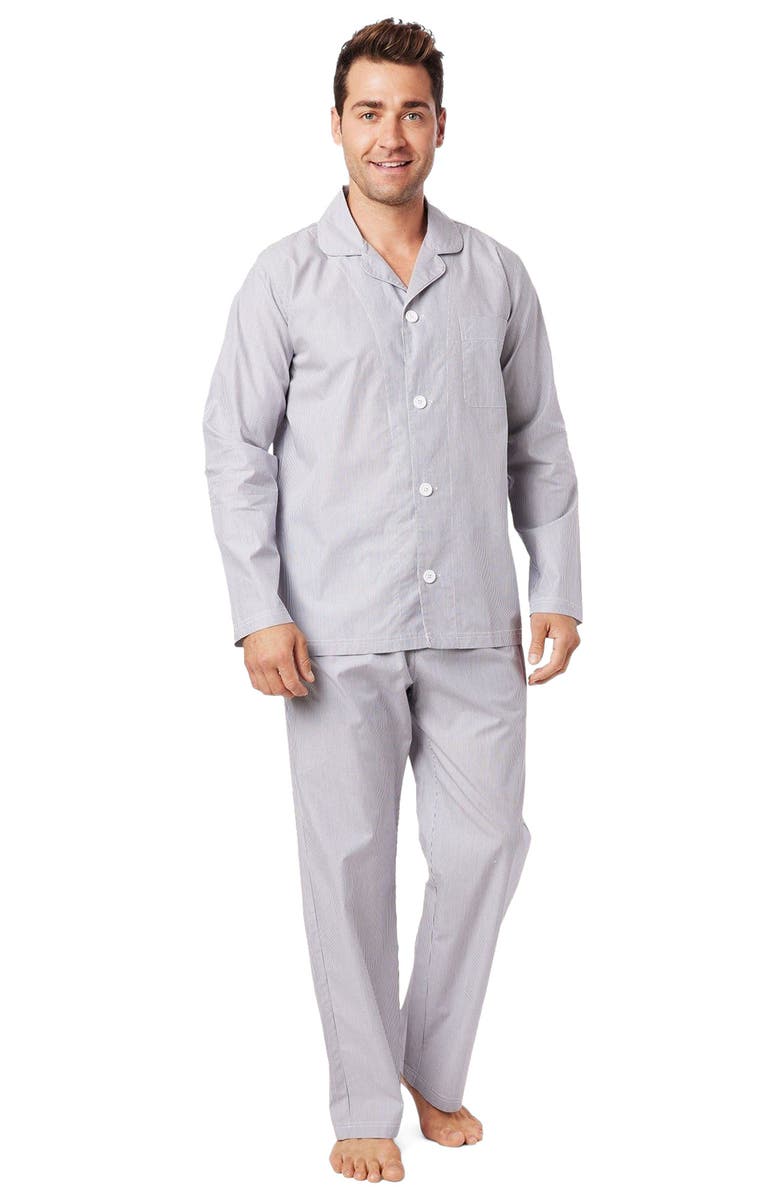 The Cat's Pajamas Men's Luxe Pima Pajama, Main, color, West Side Blue