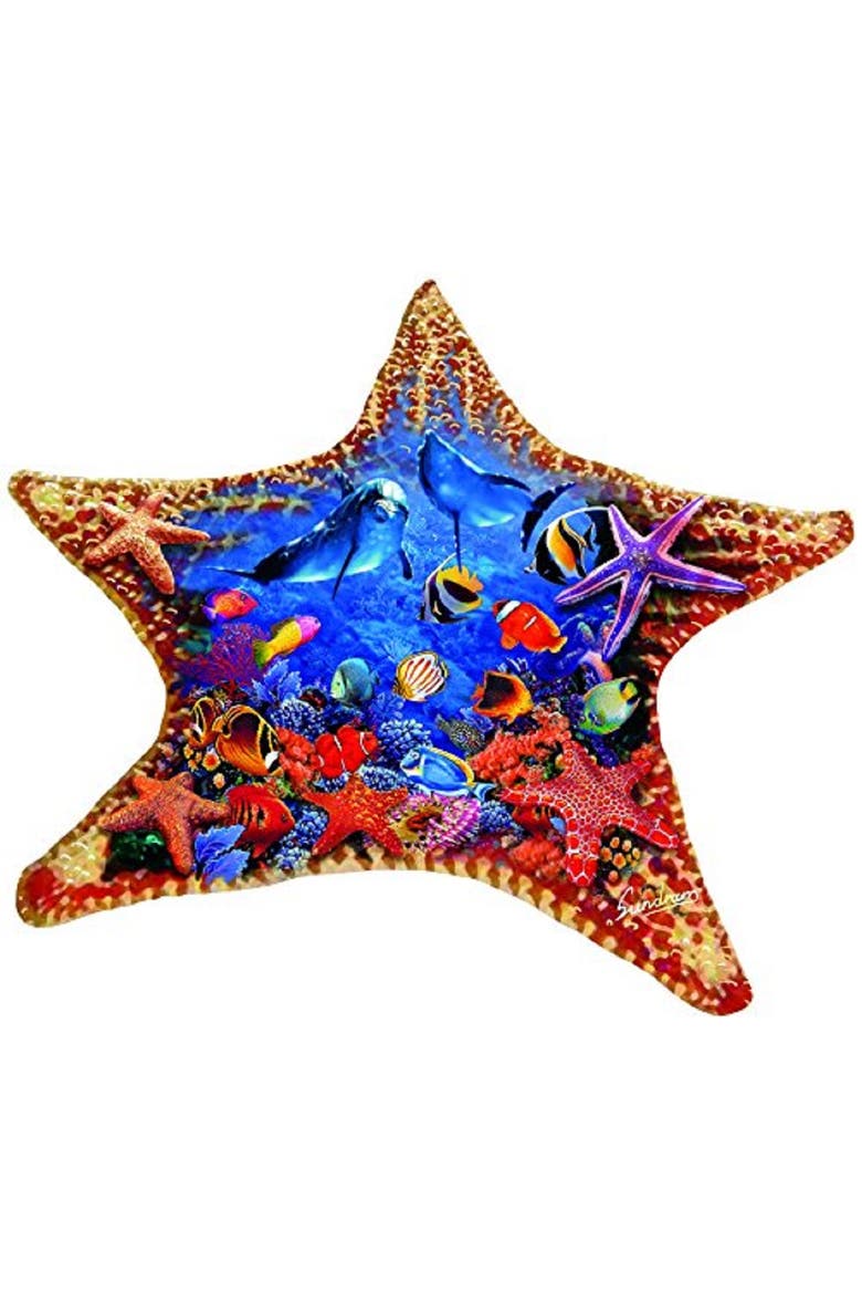 Starfish 600 piece Jigsaw Puzzle for Adults Special Shape, Alternate, color, Multicolor