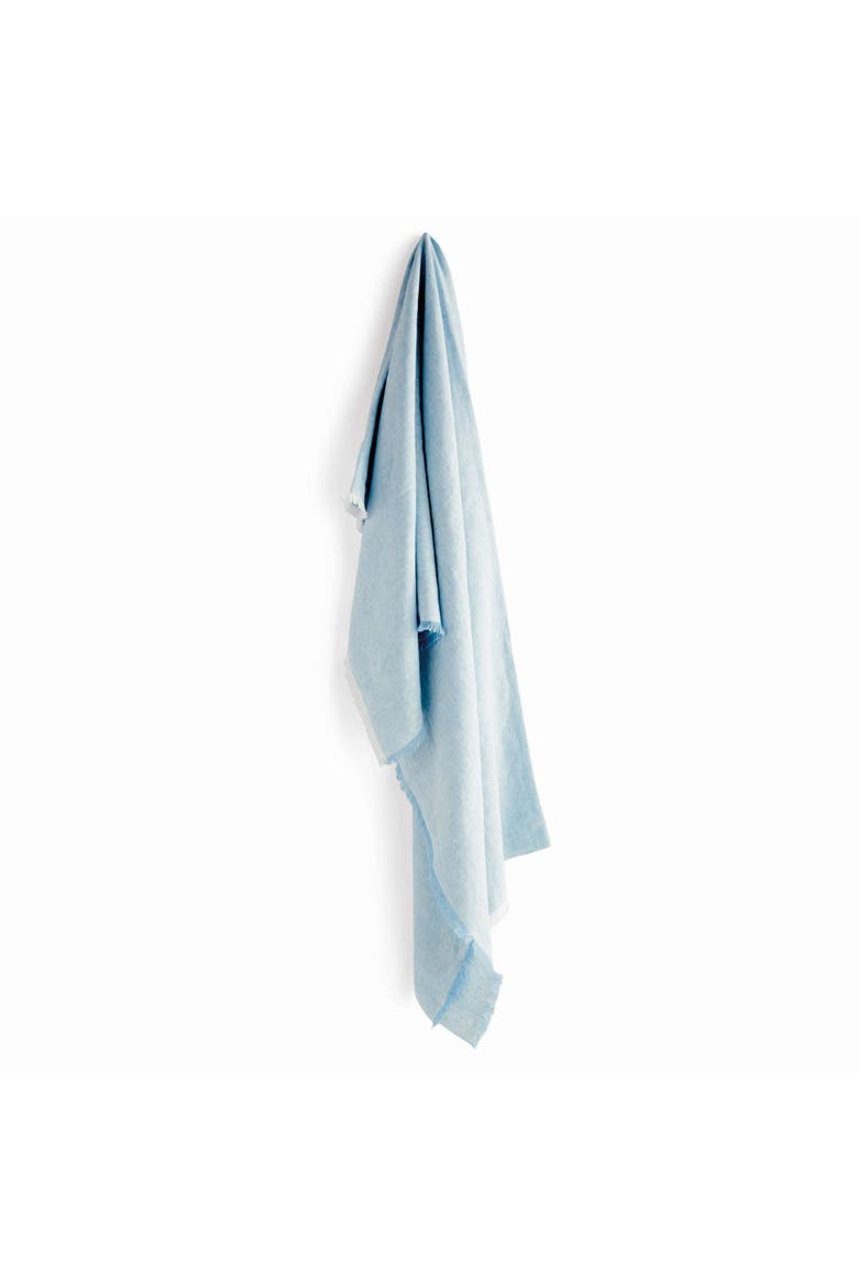 Rayan European Linen Throw, Main, color, Blue