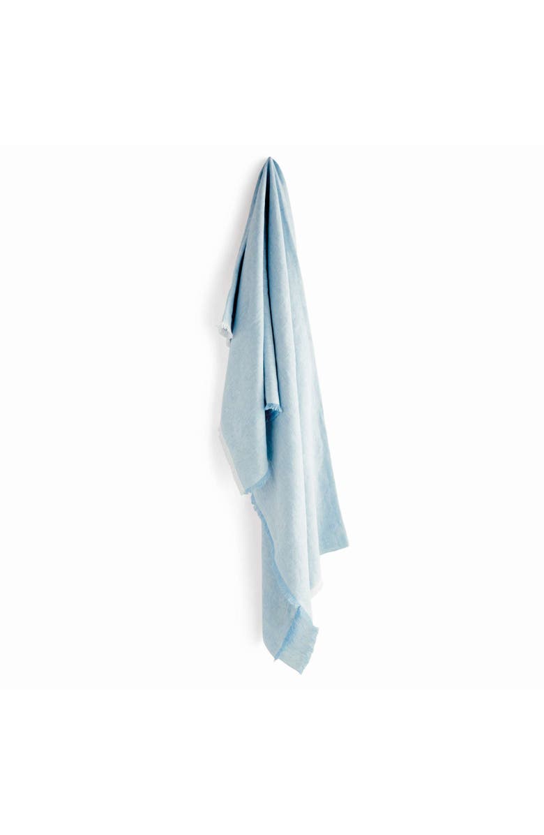 Napa Home & Garden Rayan European Linen Throw, Main, color, Blue