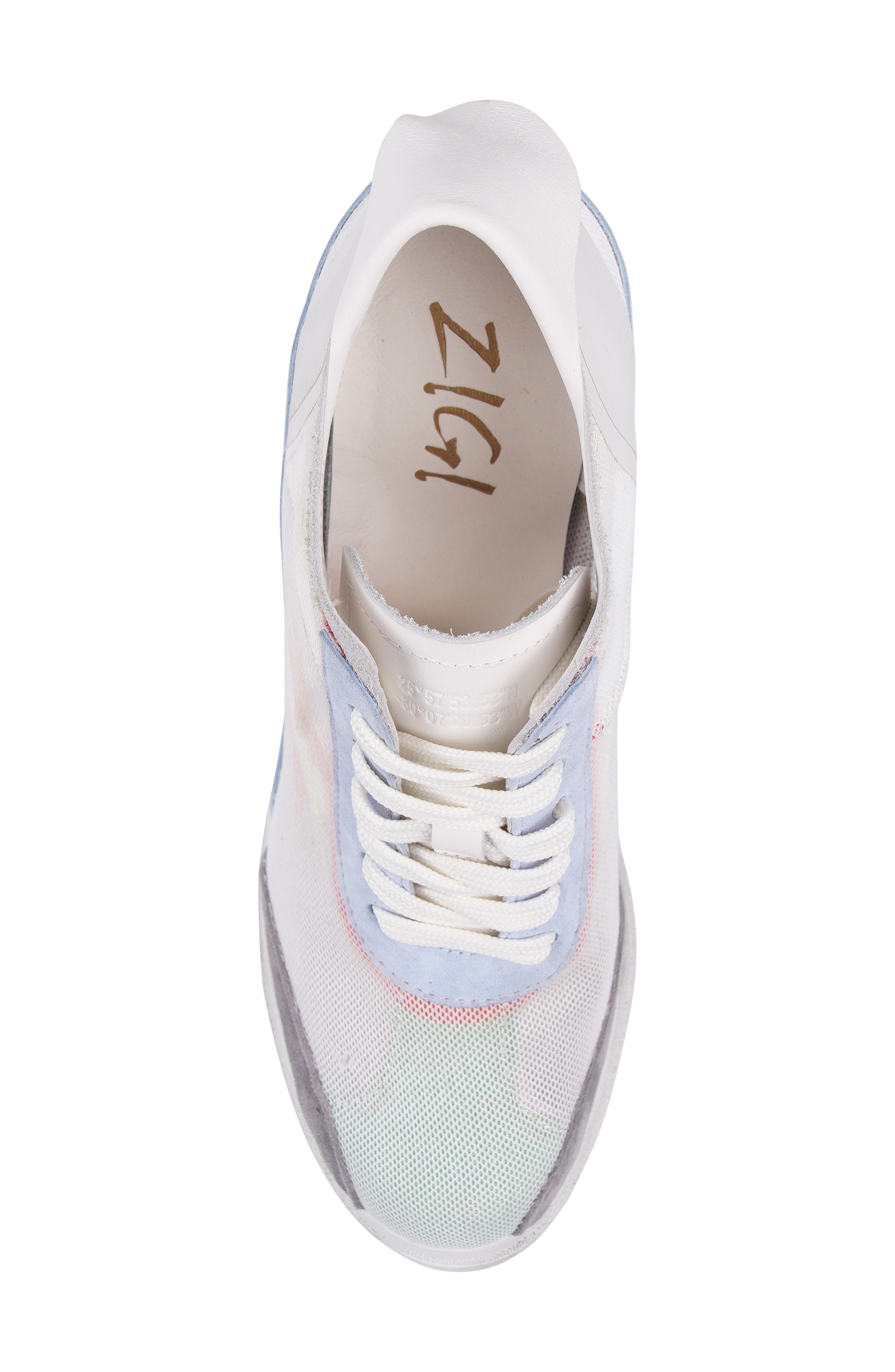 ZIGI Sneaker Platform Pump, Alternate, color, White Multi