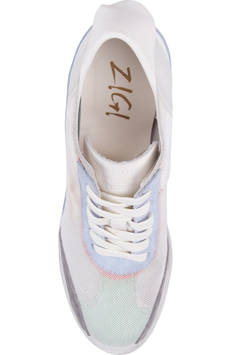 ZIGI Sneaker Platform Pump, Alternate, color, White Multi