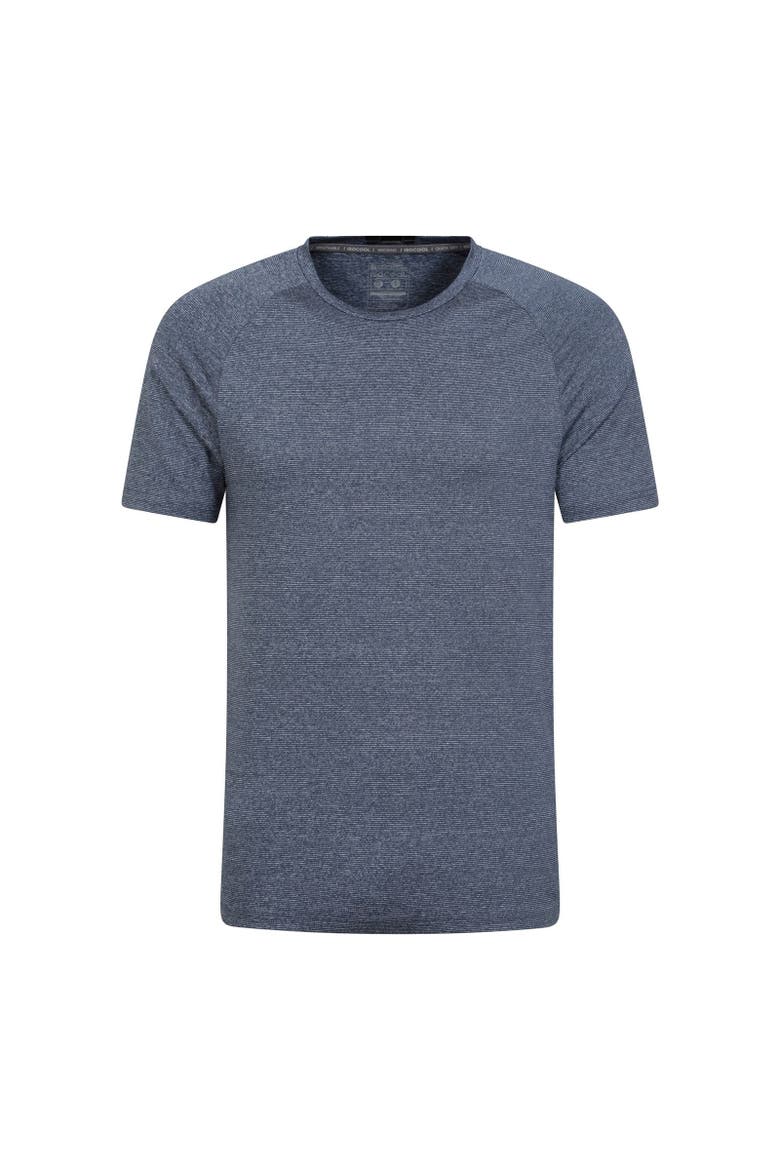 Agra Striped IsoCool T-Shirt, Main, color, Navy