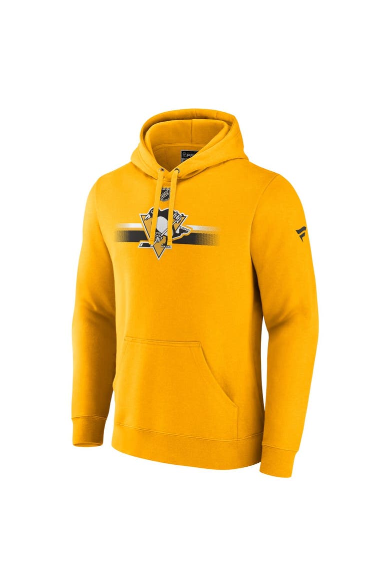 Men's Fanatics Branded Gold Pittsburgh Penguins Authentic Pro Secondary Pullover Hoodie, Alternate, color, Gold