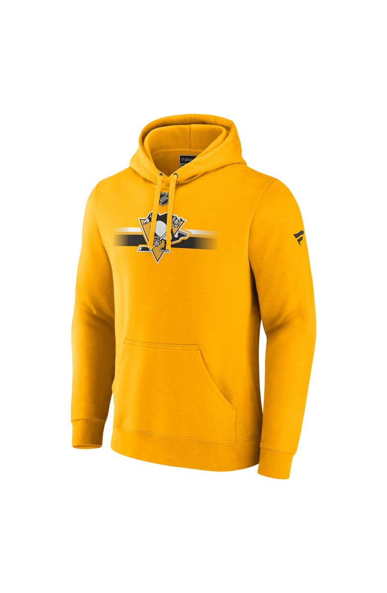 FANATICS Men's Fanatics Branded Gold Pittsburgh Penguins Authentic Pro Secondary Pullover Hoodie, Alternate, color, 