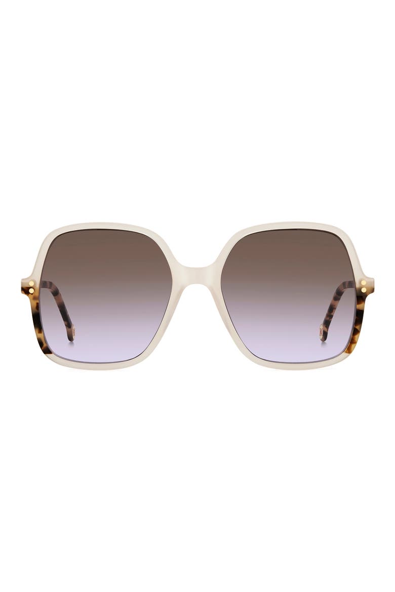 56mm Butterfly Sunglasses, Main, color, IVORY
