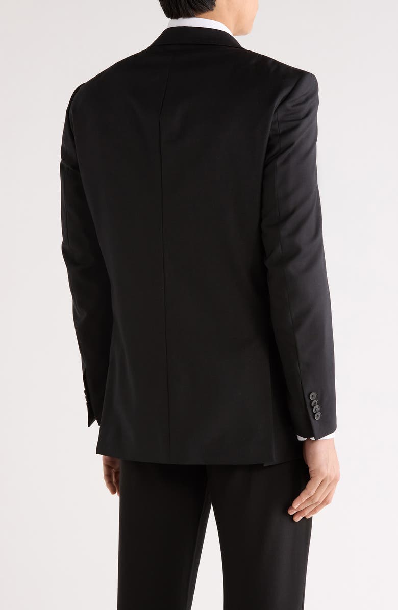 Peter Millar Flynn Classic Solid Wool Blazer, Alternate, color, Black