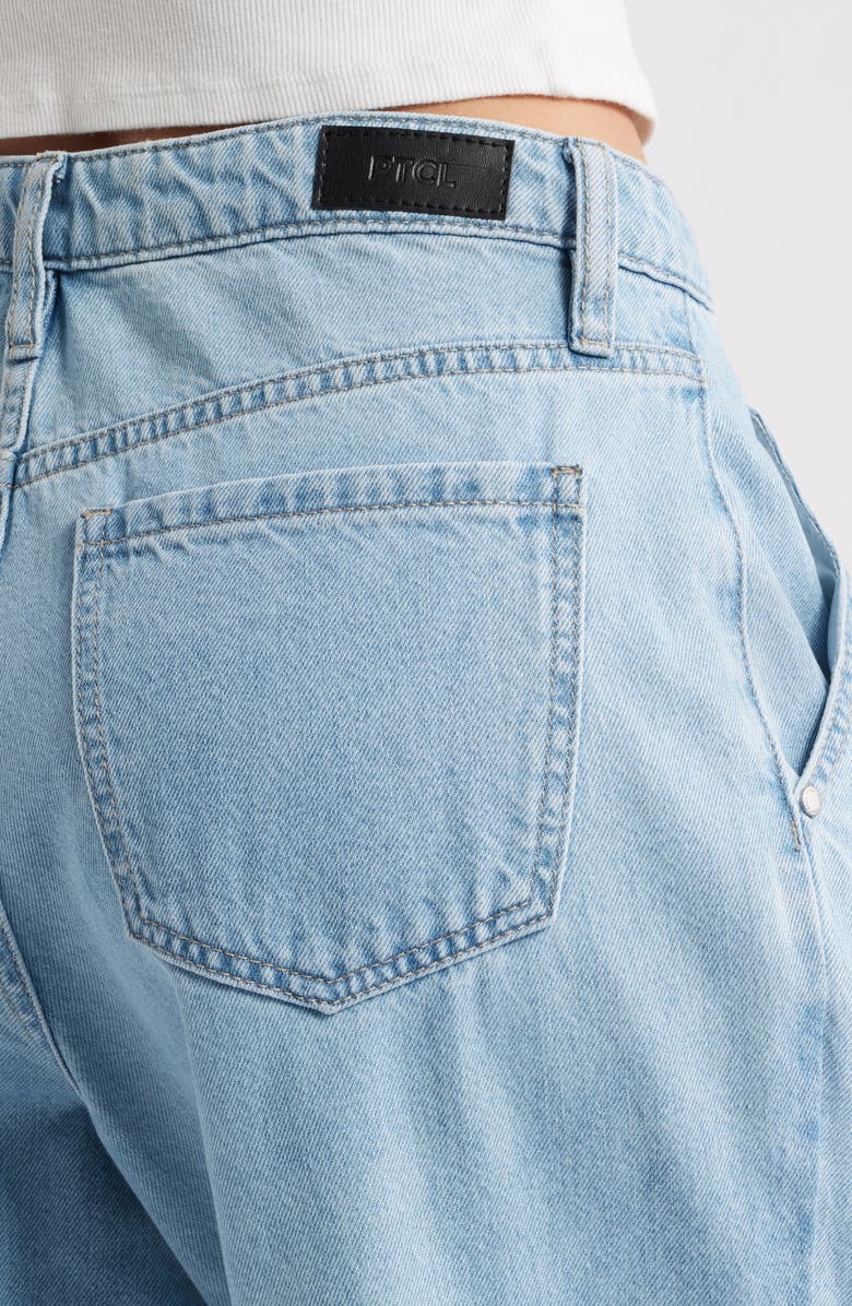 PTCL Pleated Wide Leg Jeans, Alternate, color,