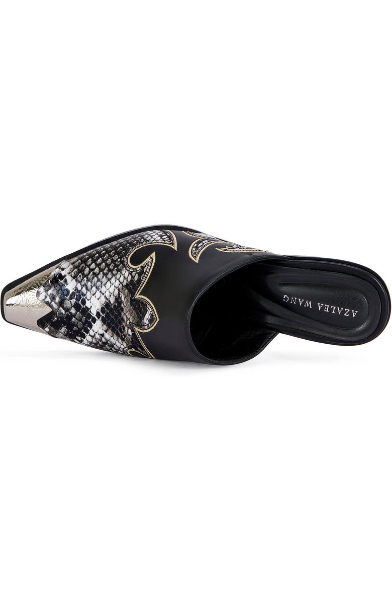 AZALEA WANG Cecily Block Mule, Alternate, color, Black