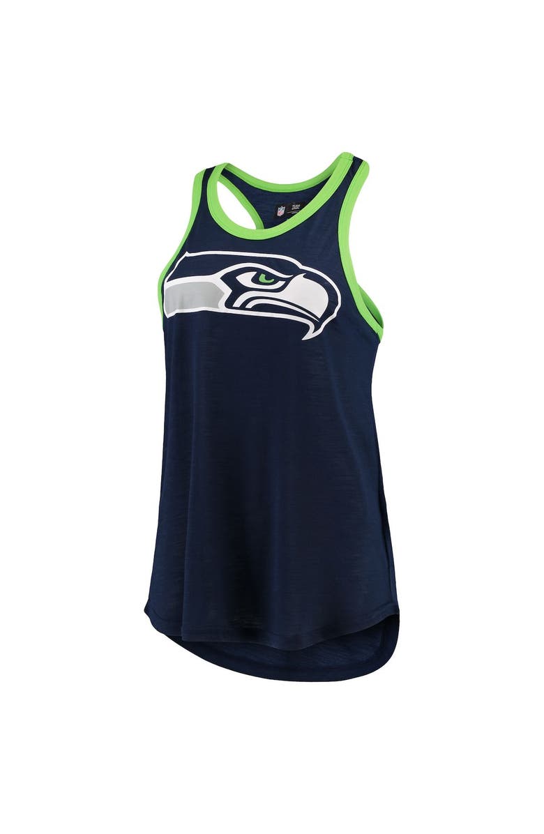 G-III 4HER BY CARL BANKS Women's G-III 4Her by Carl Banks College Navy Seattle Seahawks Tater Tank Top, Alternate, color,