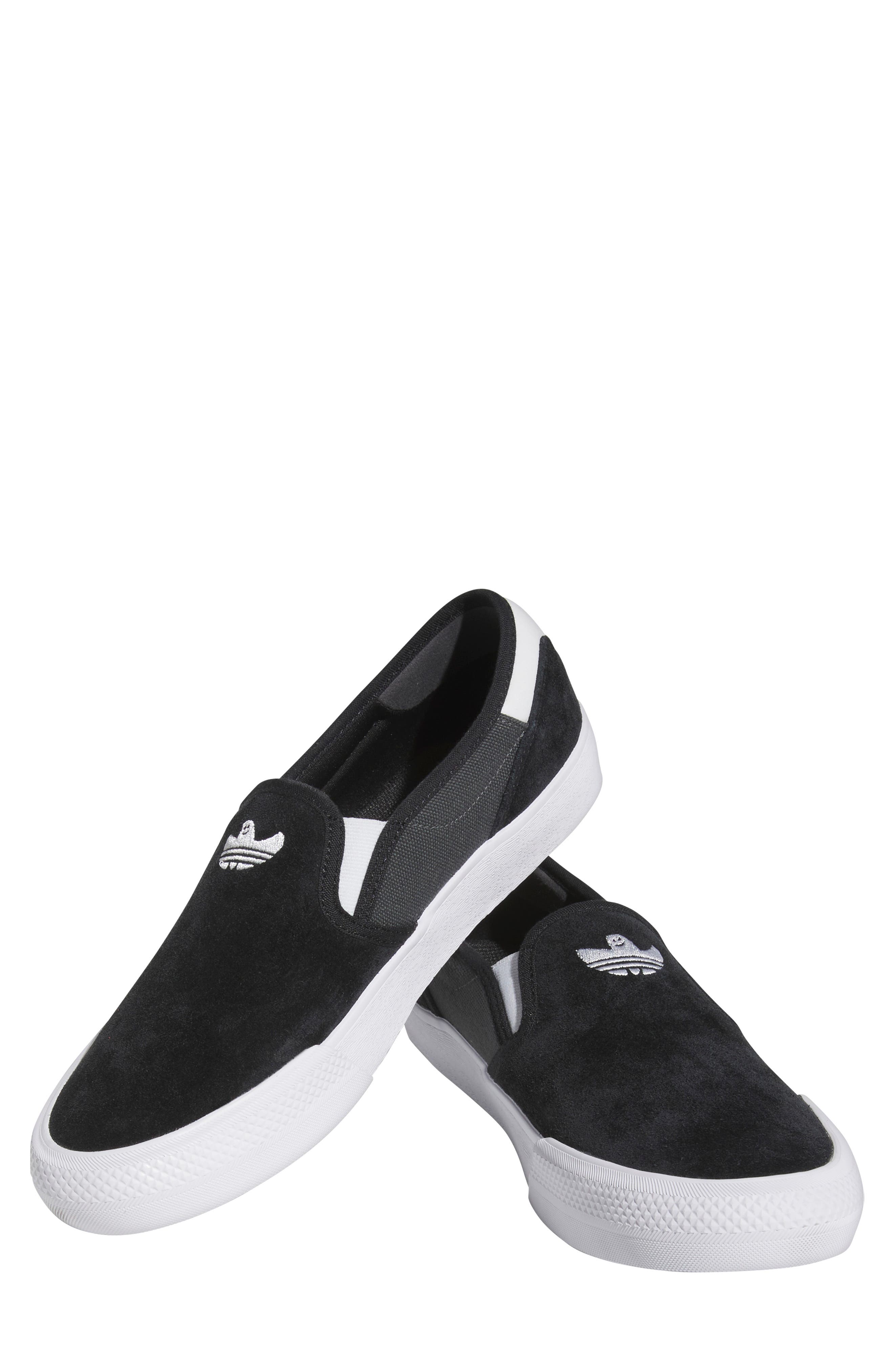 adidas Shmoofoil Slip-On Sneaker, Alternate, color, Black/ Grey/ White