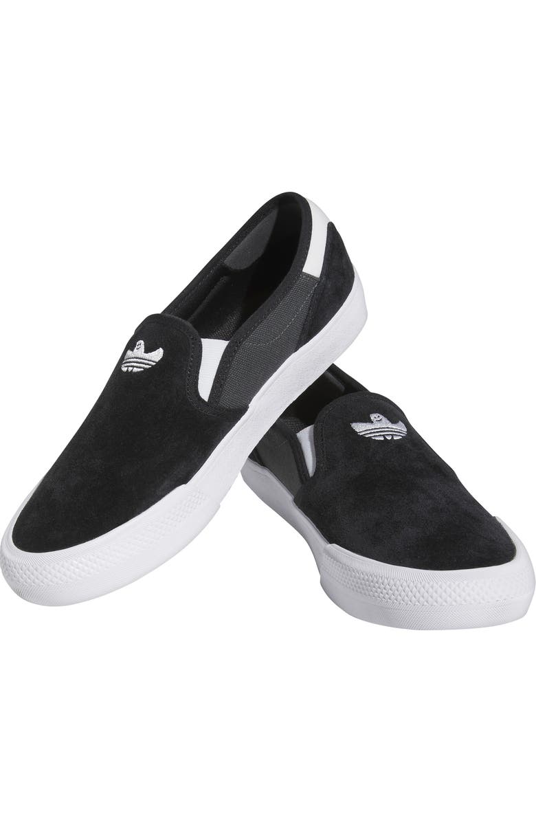 adidas Shmoofoil Slip-On Sneaker, Alternate, color, Black/ Grey/ White