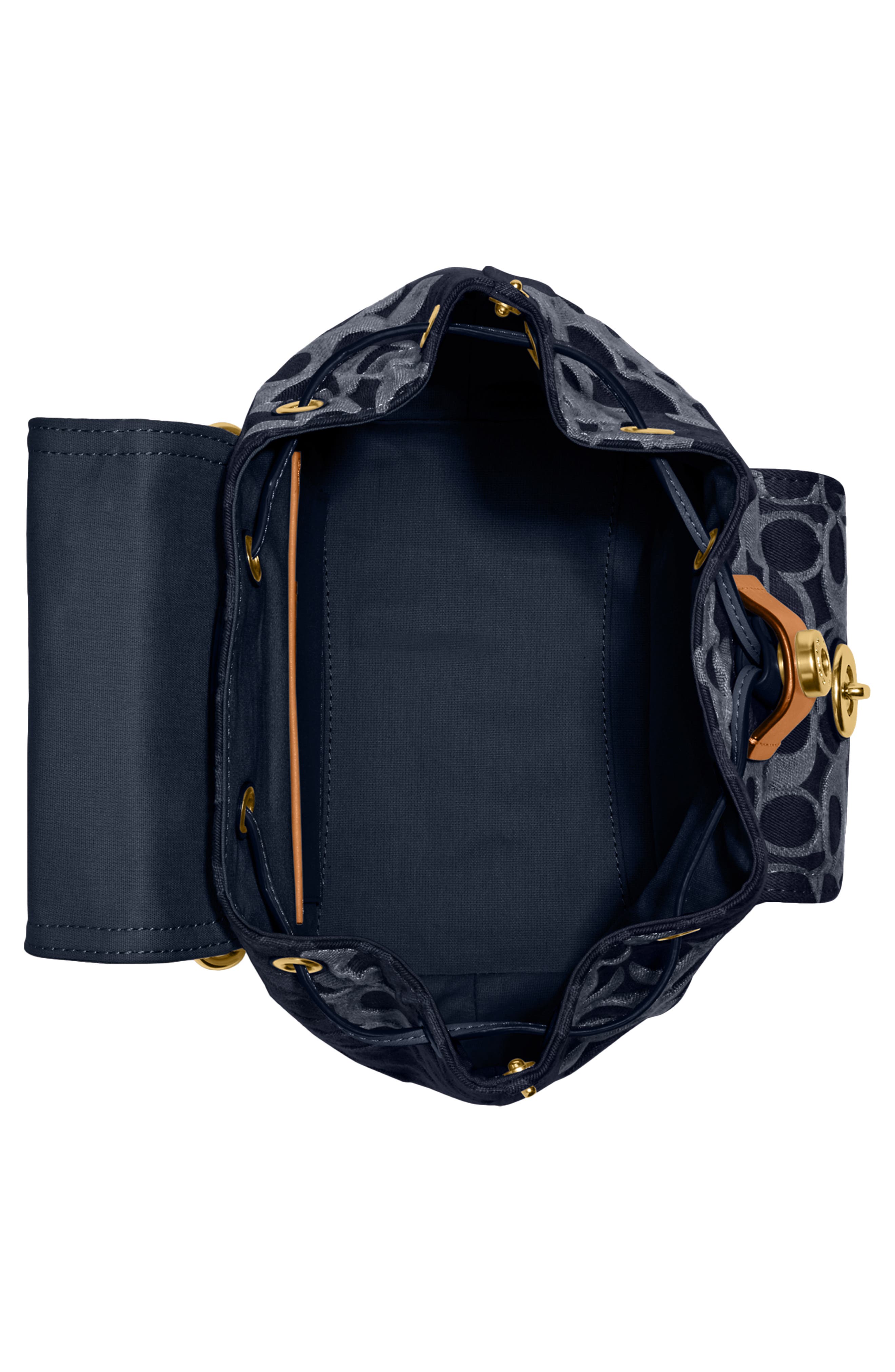 COACH Riya Denim Backpack, Alternate, color, 