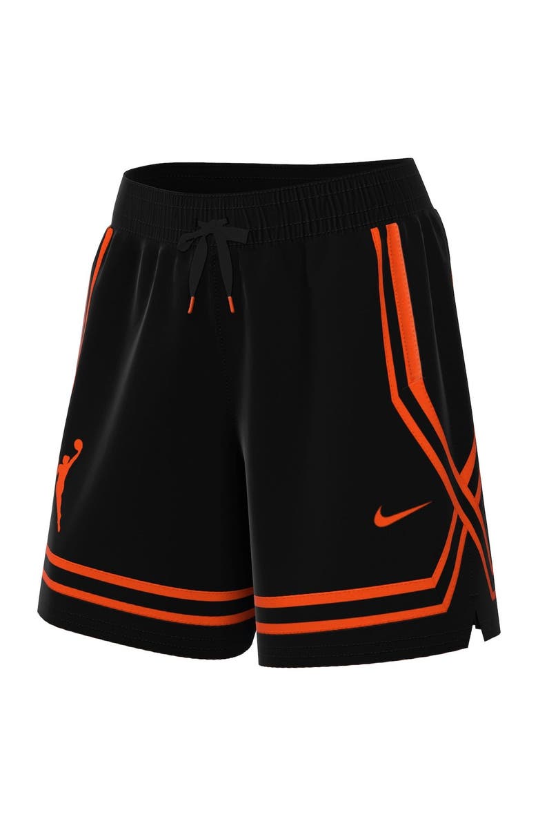 Nike Women's Nike Black WNBA Logowoman Team 13 Crossover Performance Shorts, Alternate, color,