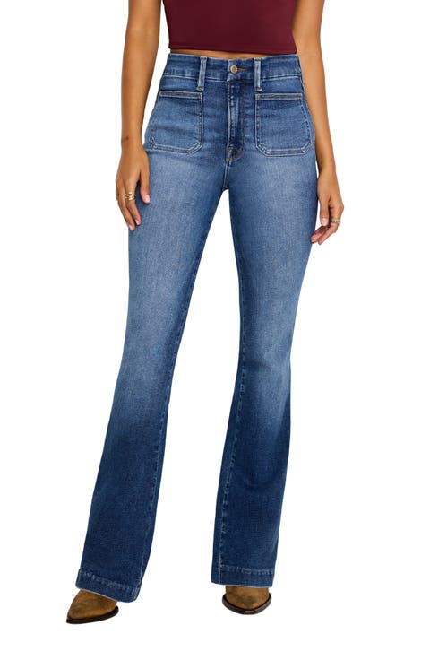 Good Curve Patch Pocket Bootcut Jeans (Regular & Plus)