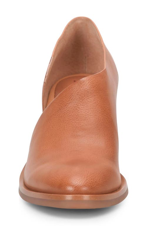 Korks Kayla Block Heel Asymmetric Pump In Tan
