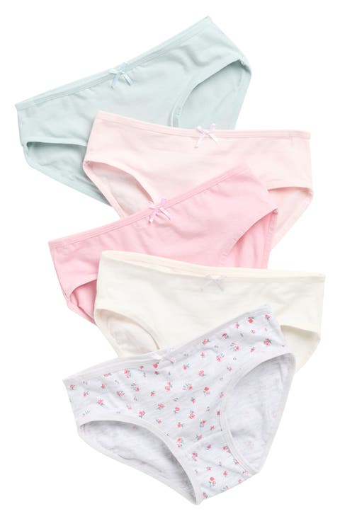 Kids' Assorted 5-Pack Stretch Cotton Bikini Briefs (Little Kid & Big Kid)