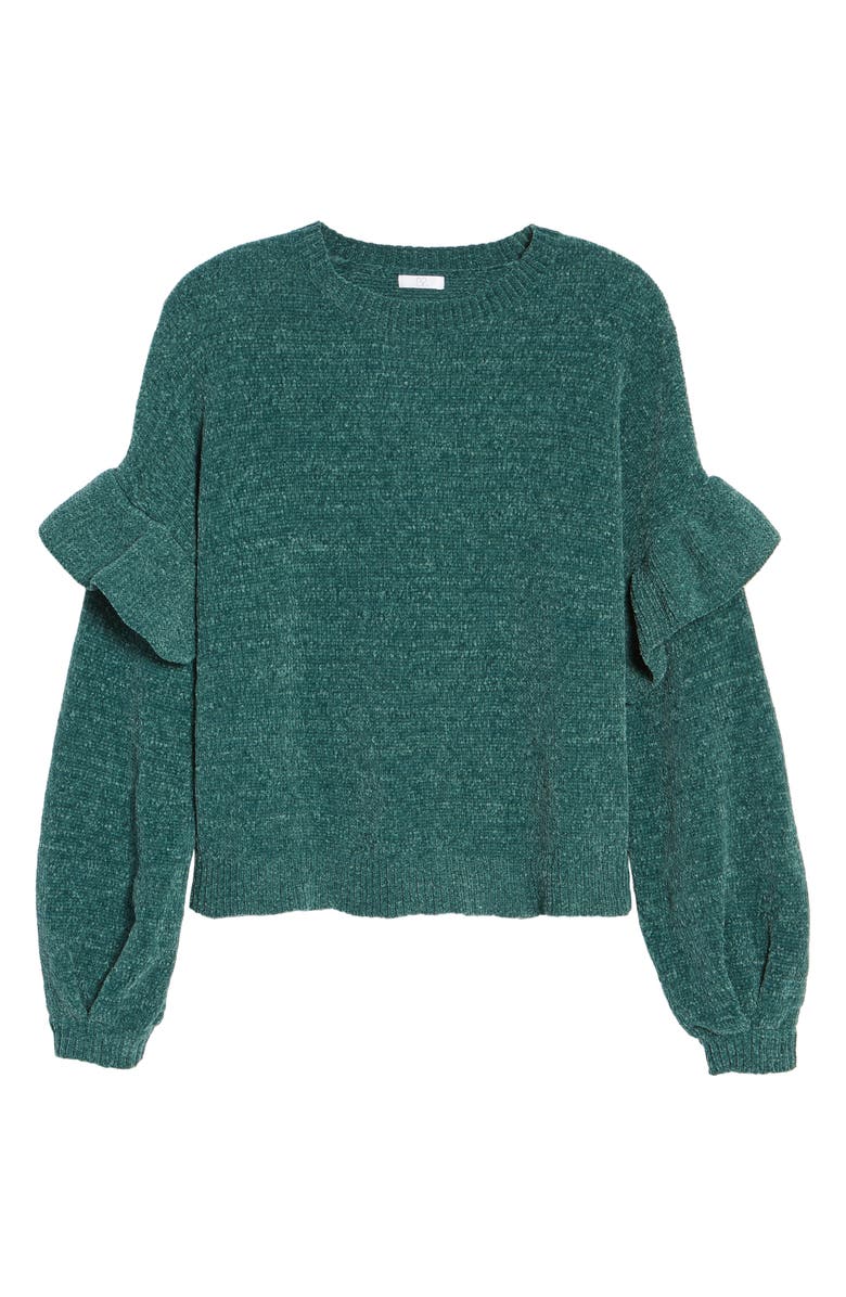 BP. Ruffle Chenille Sweater, Alternate, color, 