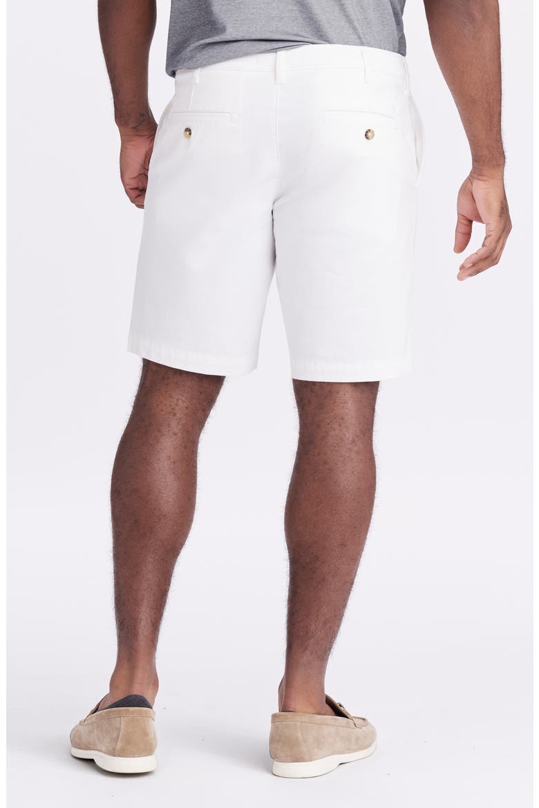 Brightside Flat Front Stretch Cotton Chino Shorts, Alternate, color, BRIGHT WHITE