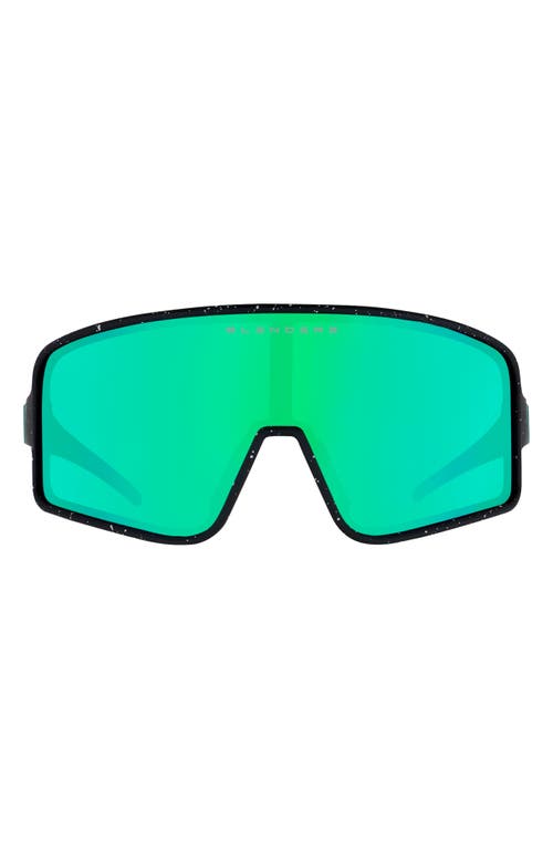 Blenders Eyewear Eclipse 133mm Polarized Shield Sunglasses In Blue