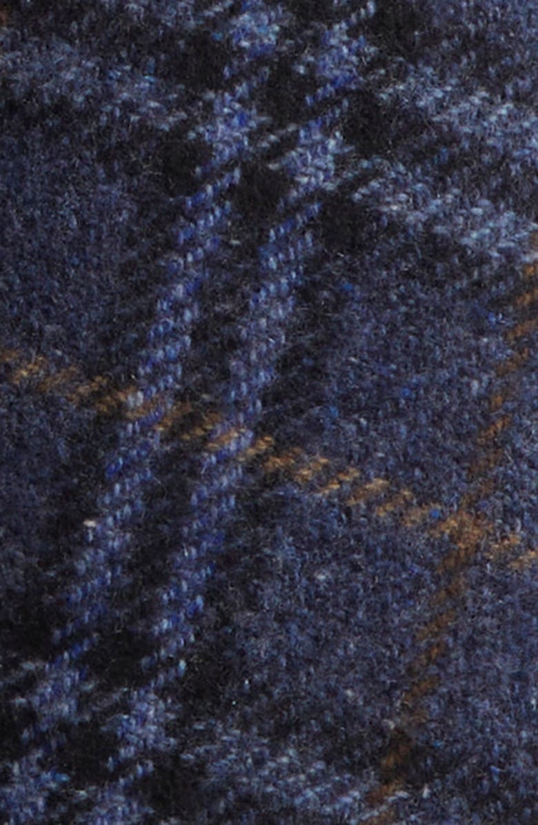 Burberry Houndstooth Check Cashmere & Wool Cape, Alternate, color,