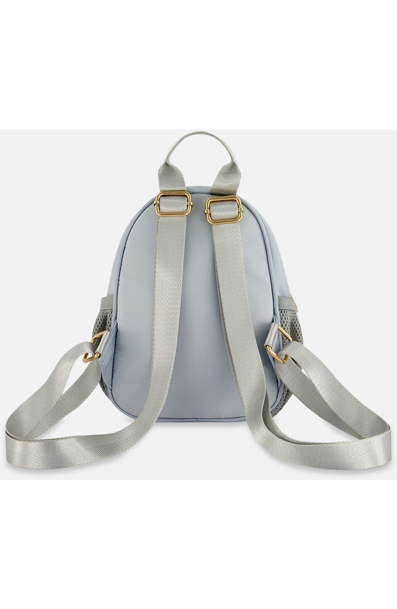 Deux par Deux Girl's Back Pack With Rainbow Pocket Silver, Alternate, color,