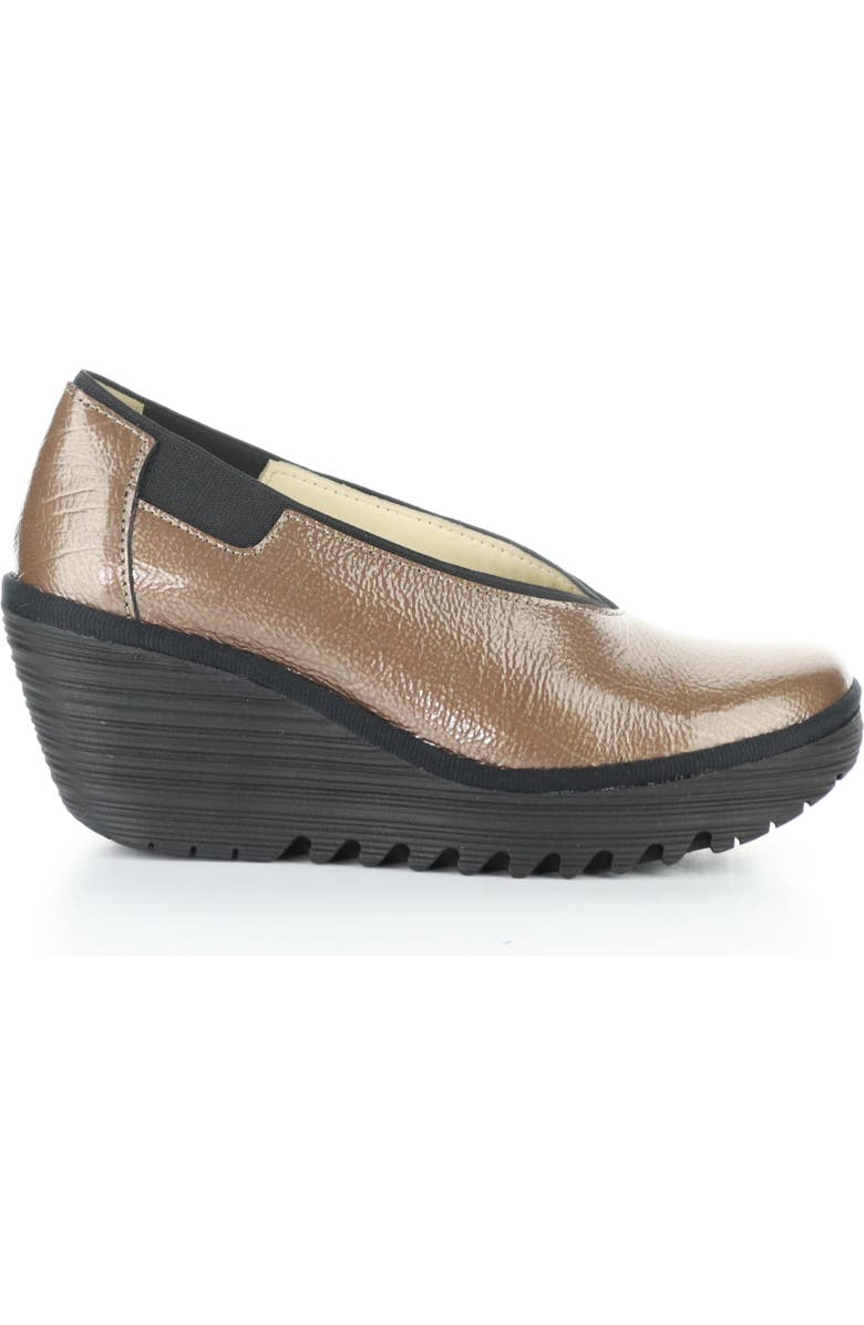 Fly London Yoza Wedge Ballet Shoe, Alternate, color, Taupe Rock