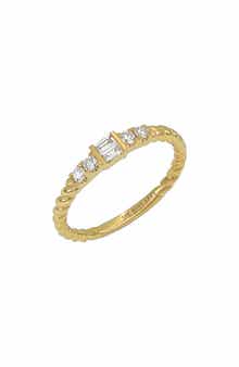 Monaco 18K Yellow Gold Diamond Stackable Ring - 0.20 ctw (Nordstrom Exclusive)