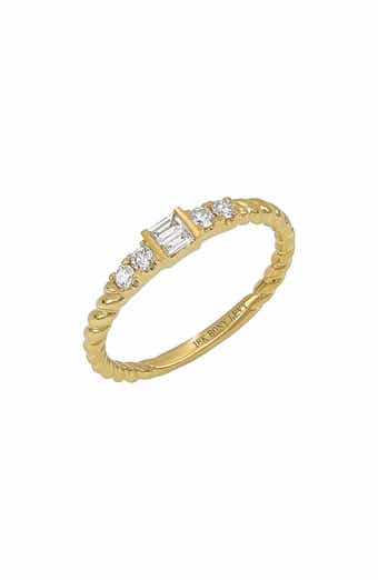 Monaco 18K Yellow Gold Diamond Stackable Ring - 0.20 ctw (Nordstrom Exclusive)