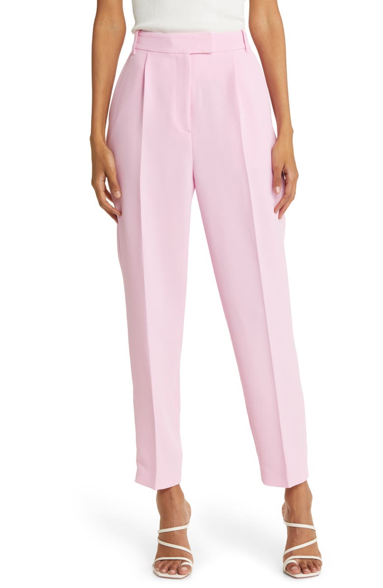 Ted Baker London Myyiat Slim Pleated Trousers, Main, color, Lilac