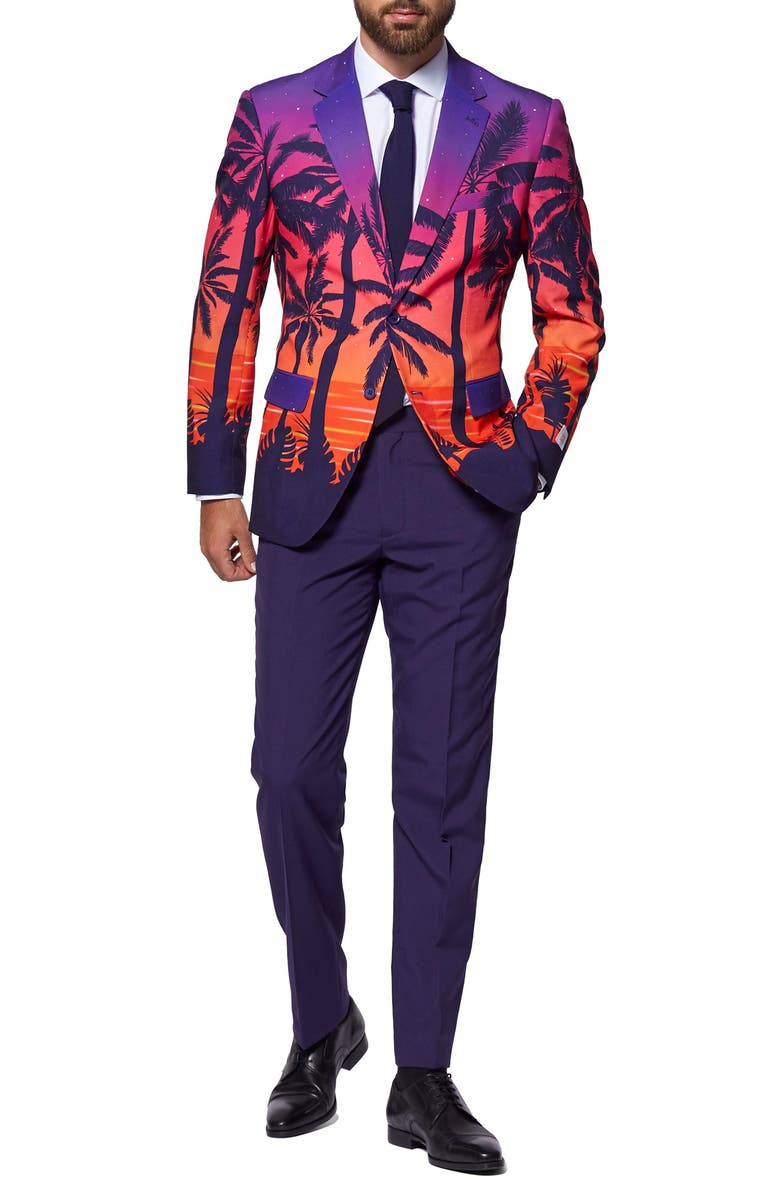 OppoSuits Suave Sunset Suit, Main, color, Blue