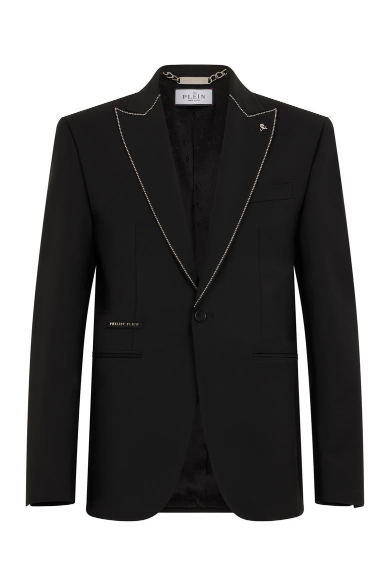 Regular Fit Blazer Studs Men, Main, color, black