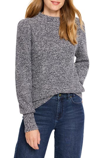 Nic + Zoe Nic+zoe Waffle Stitch Crewneck Sweater
