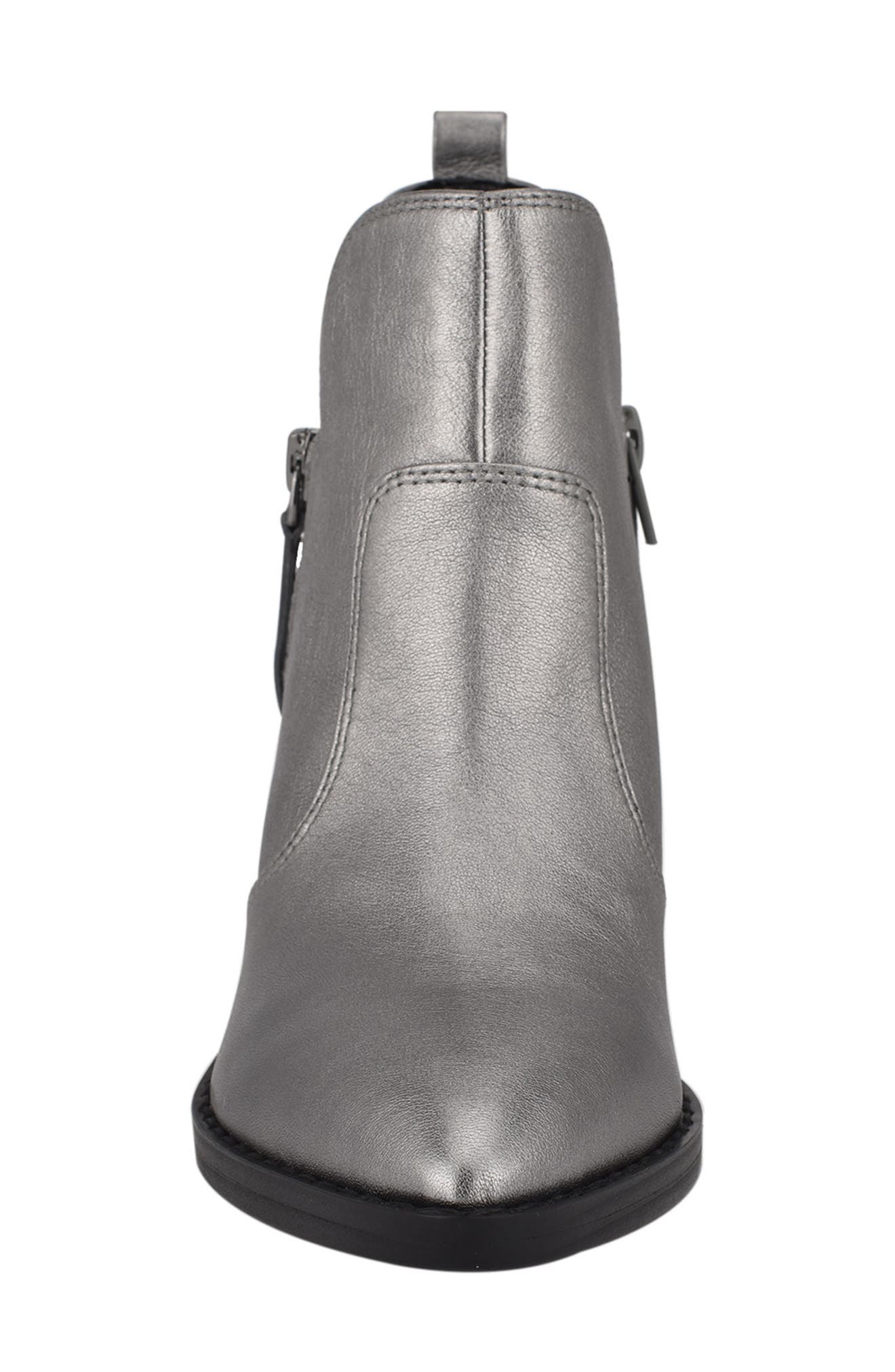Byro Block Heel Bootie, Alternate, color, PEWTER LEATHER