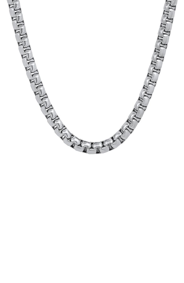 Hickey Freeman Men's Stainless Steel Single Chain Necklace, Main, color,