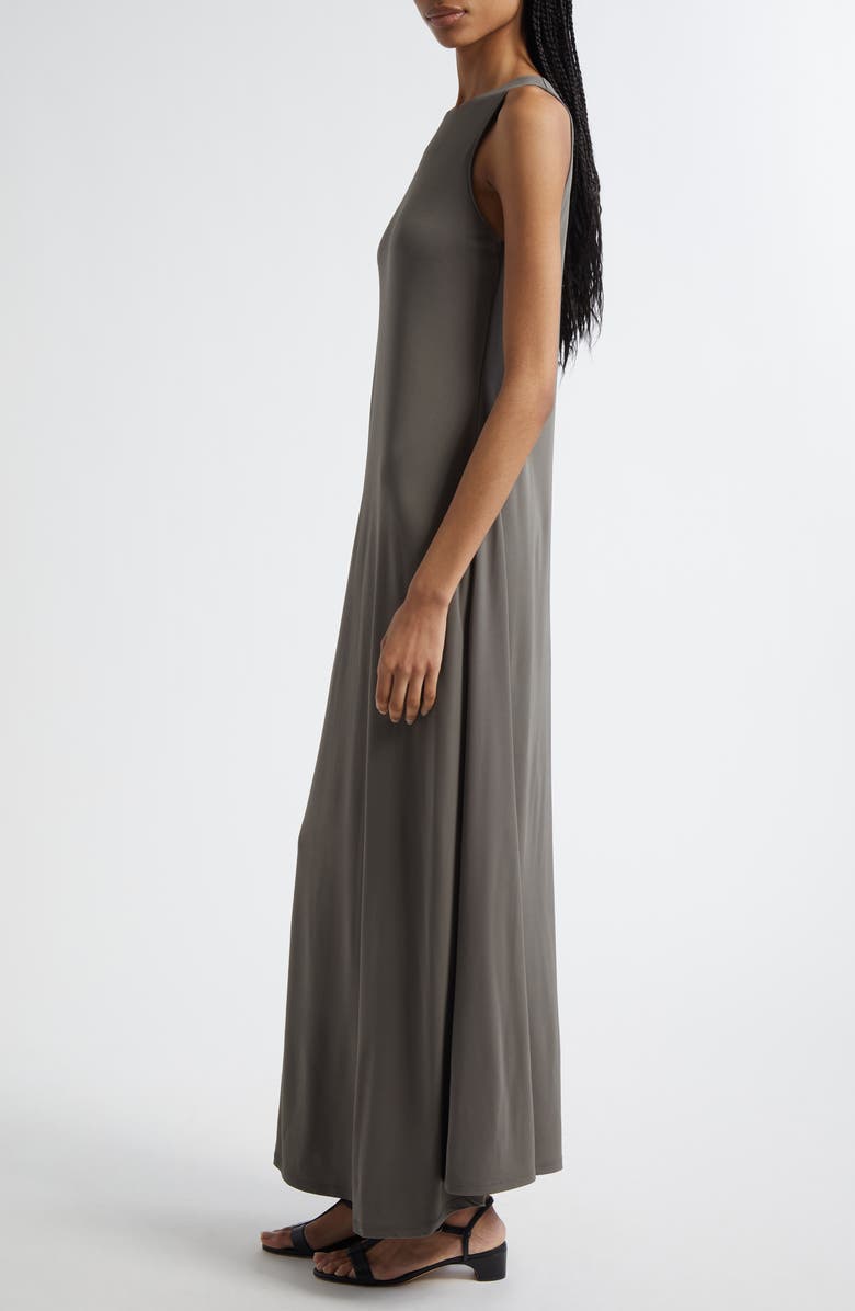 MM by Max Mara Accento Sleeveless Maxi Dress, Alternate, color, Dark Green