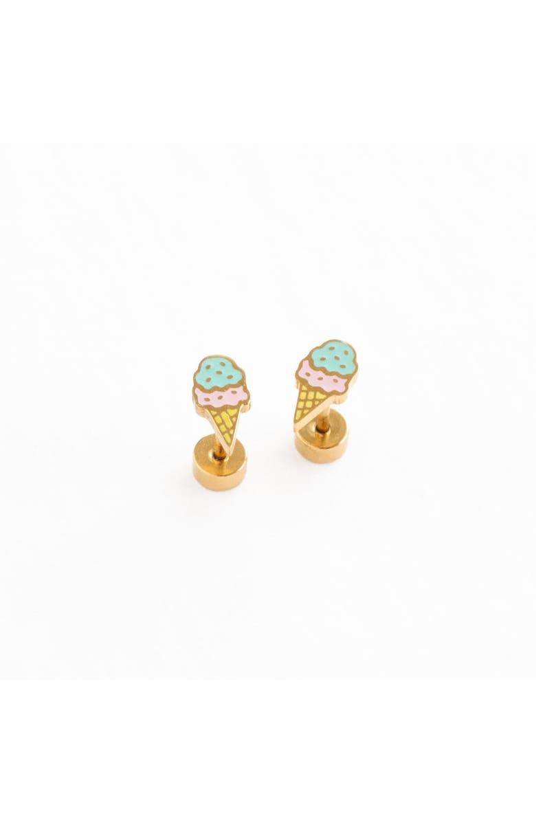 Pip Pop Ice Cream Stud Earring, Main, color, Multi