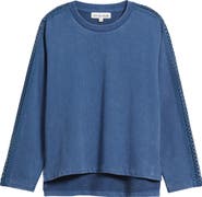 CITY BLUES Detailed Sleeve Sweatshirt