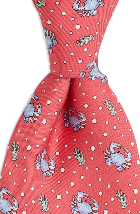 Kids' Crab Silk Tie (Big Boy)