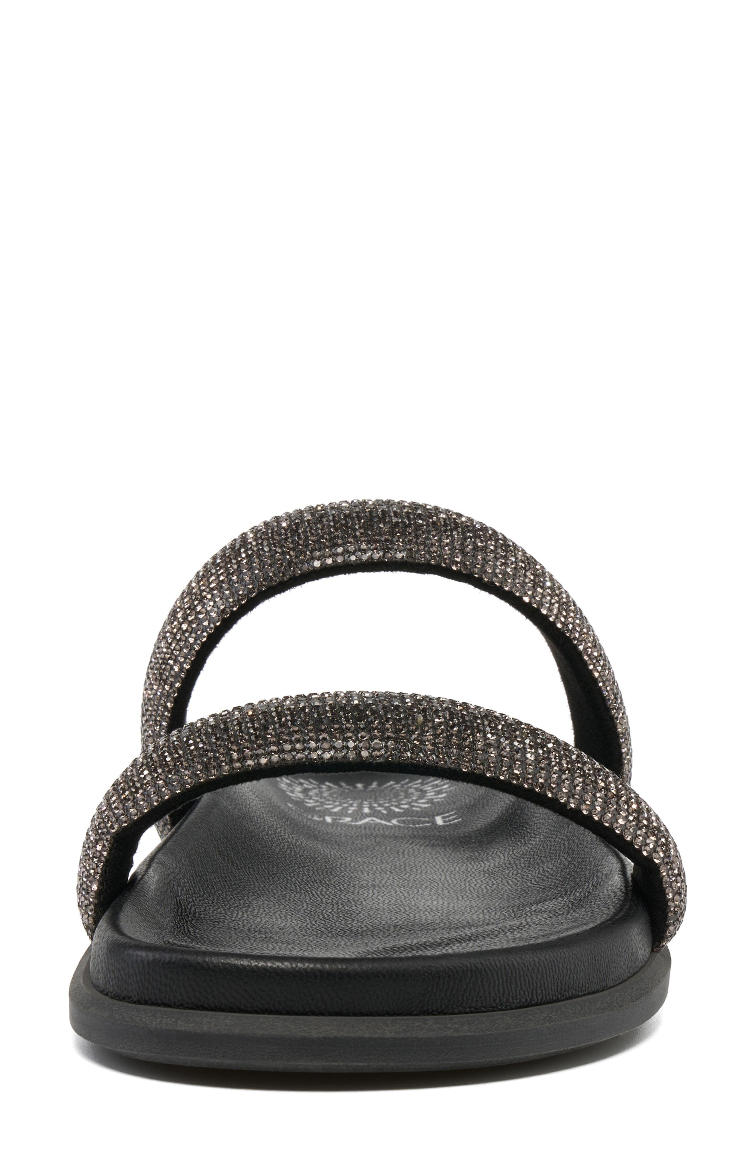Grace Footwear Cannes Rhinestone Sandal, Alternate, color, Pewter
