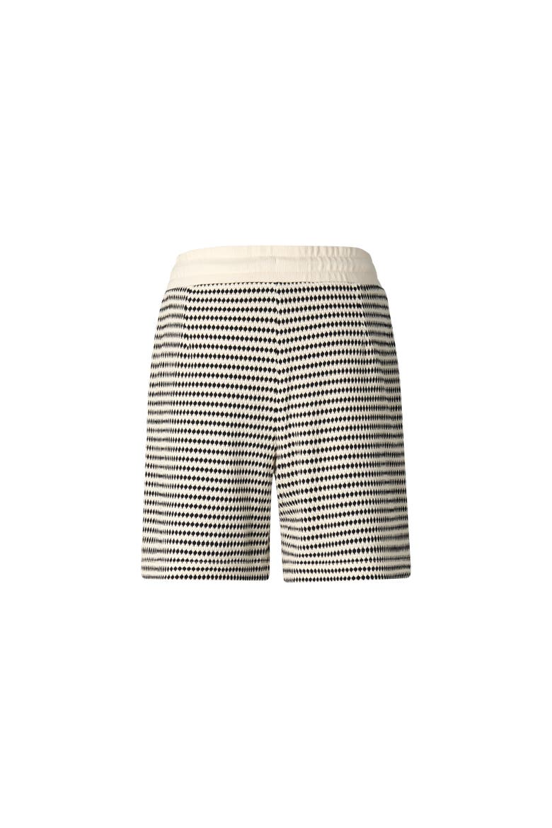Steena Jacquard Jersey Shorts, Alternate, color, Cream/black