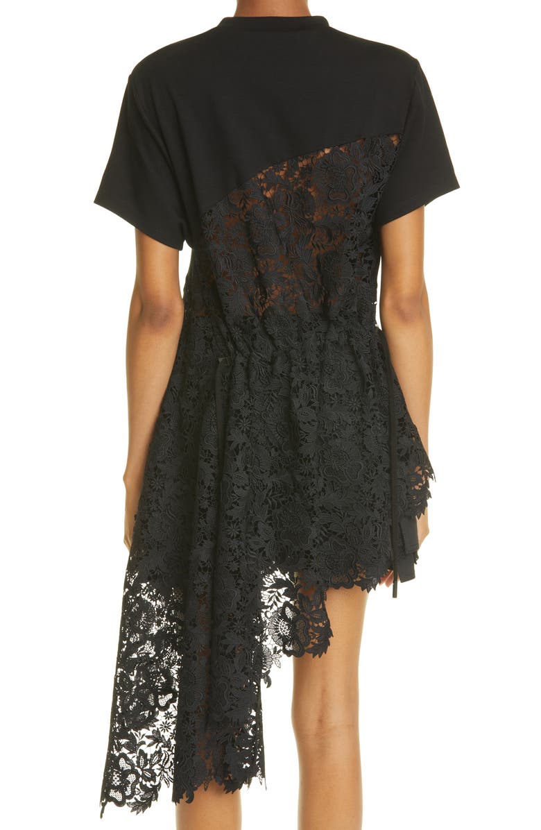 MONSE Lace Drawstring T-Shirt, Alternate, color, 