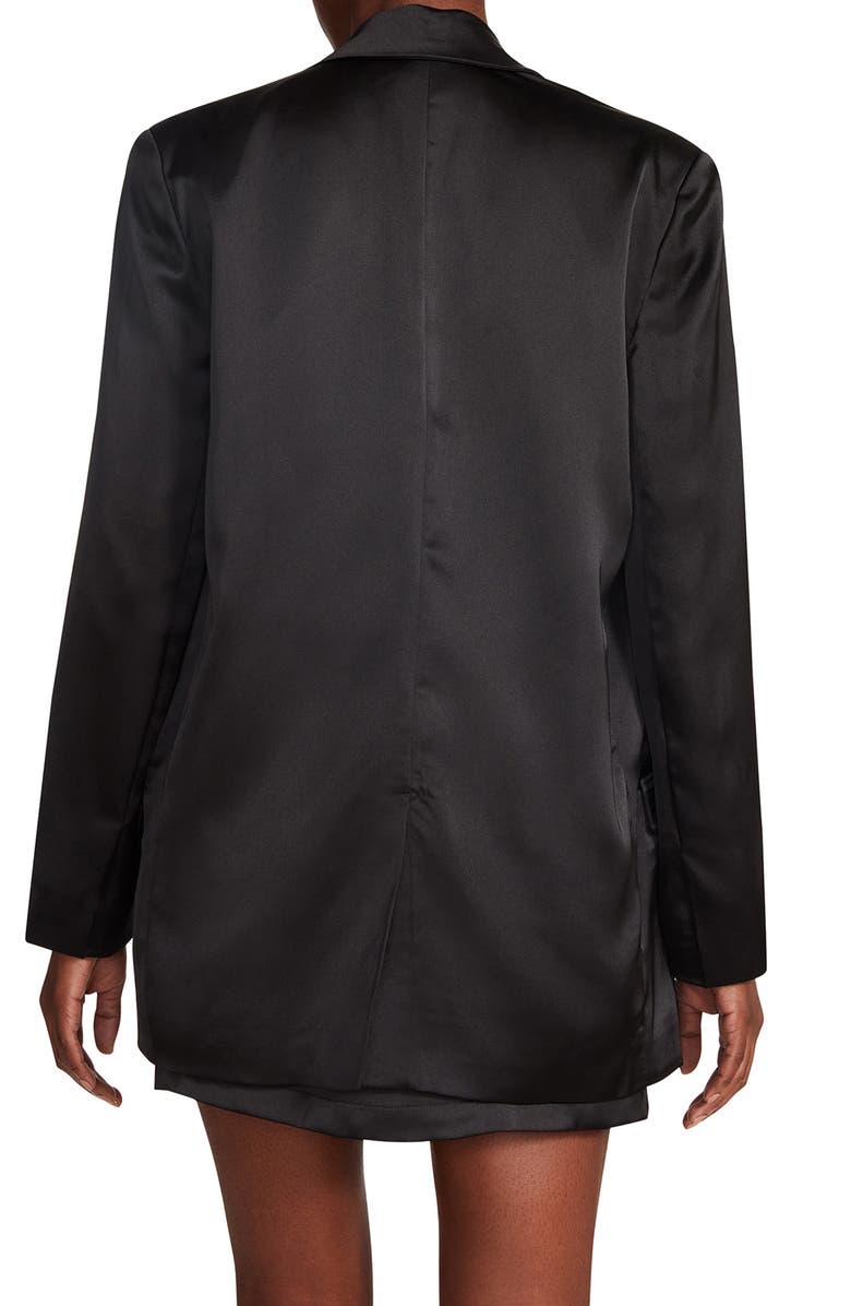 BB Dakota by Steve Madden BB Dakota Smooth Talk Satin Blazer, Alternate, color,