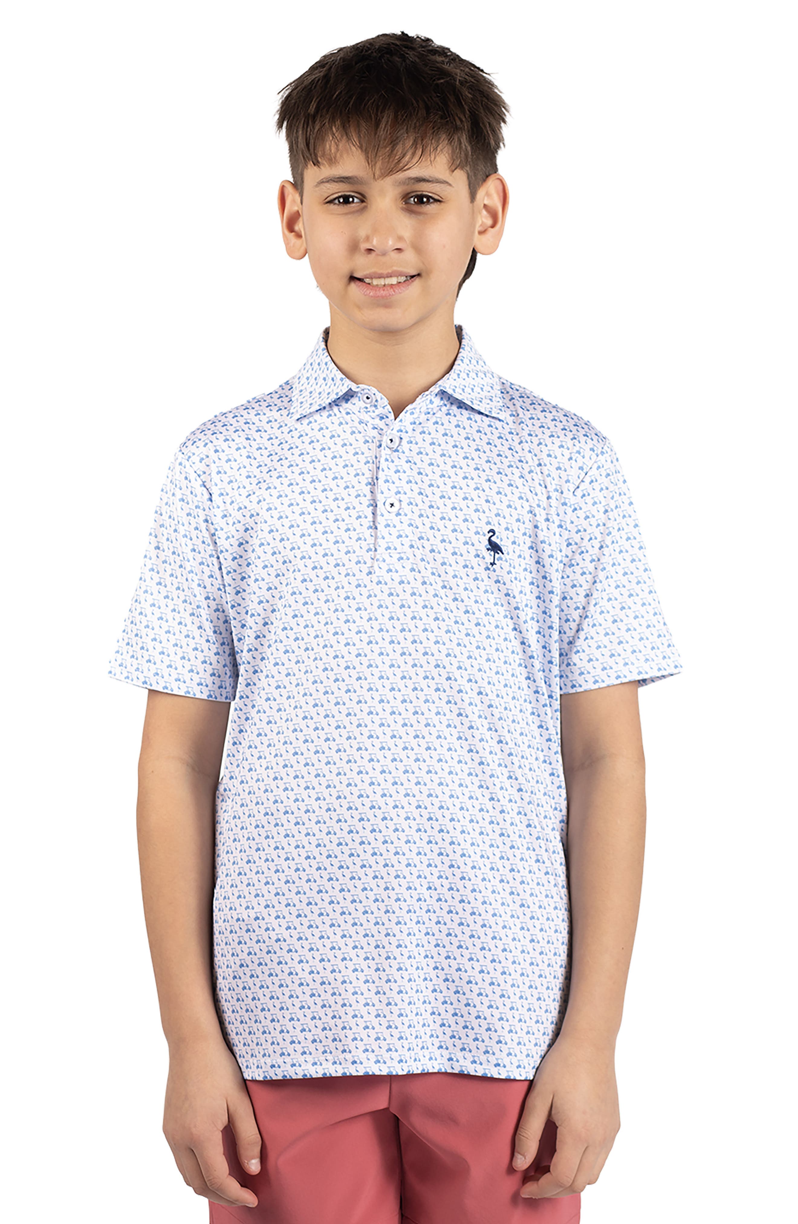 TailorByrd Kids' Carts & Byrds Knit Polo